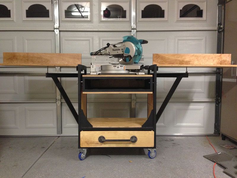 First Post! My Miter Saw Work Bench - The Garage Journal Board