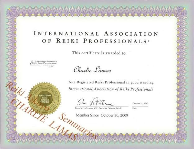 Certificado Miembro I.A.R.P.