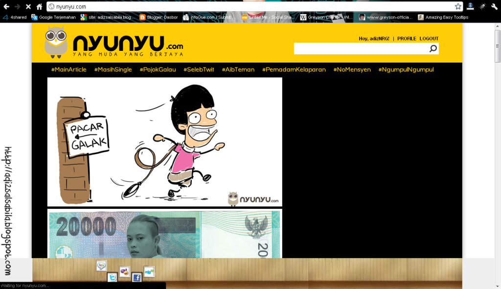 simple kan tampilannya ? :) Nyonyon