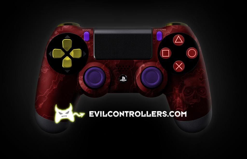 Custom PlayStation 4 Controller Photo by EvilControllers1 Photobucket