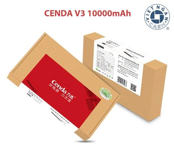 Pin dự phòng Cenda V3 10.000mA, chính hãng, bảo hành 12 tháng, sạc iPhone 5 5 lần - 1