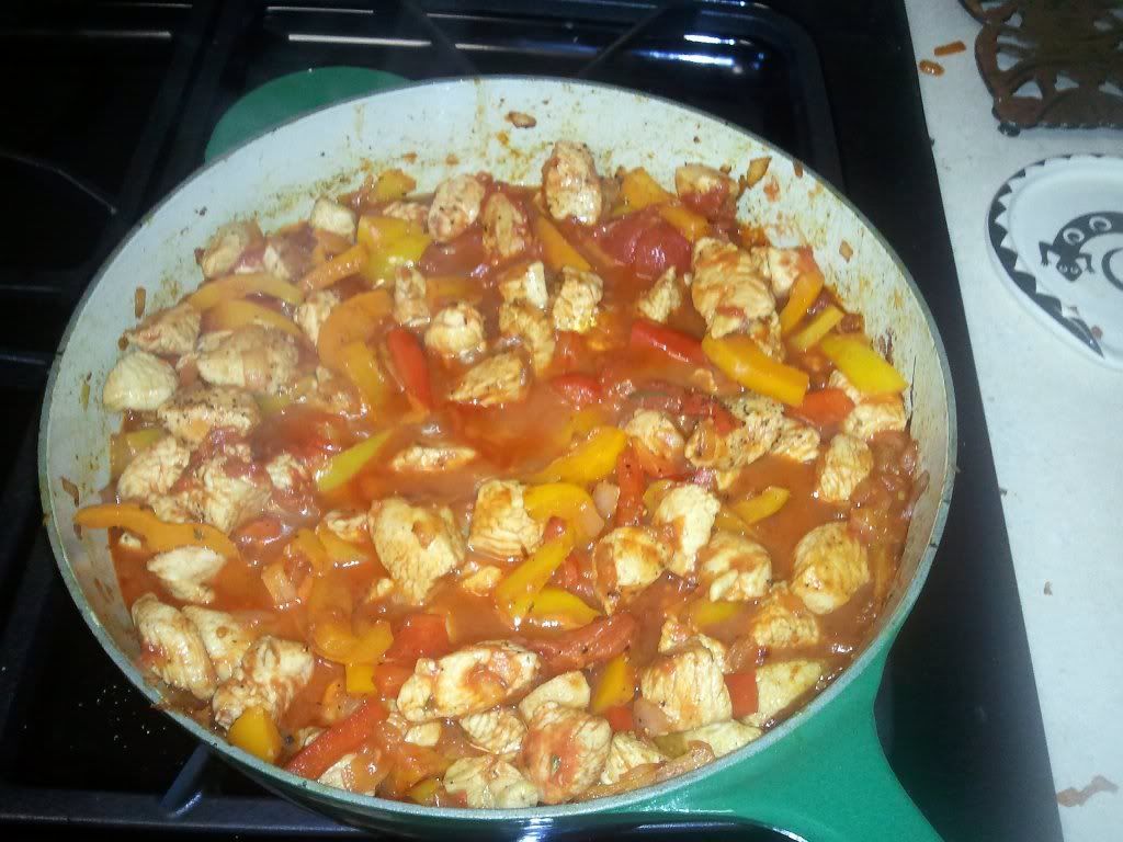 Finished stew in the pot