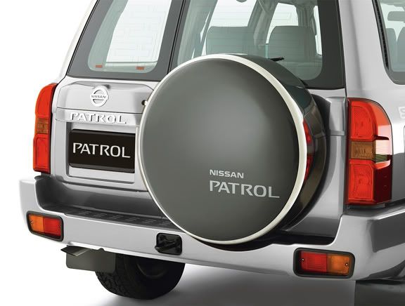 Hard spare wheel cover for nissan patrol #7