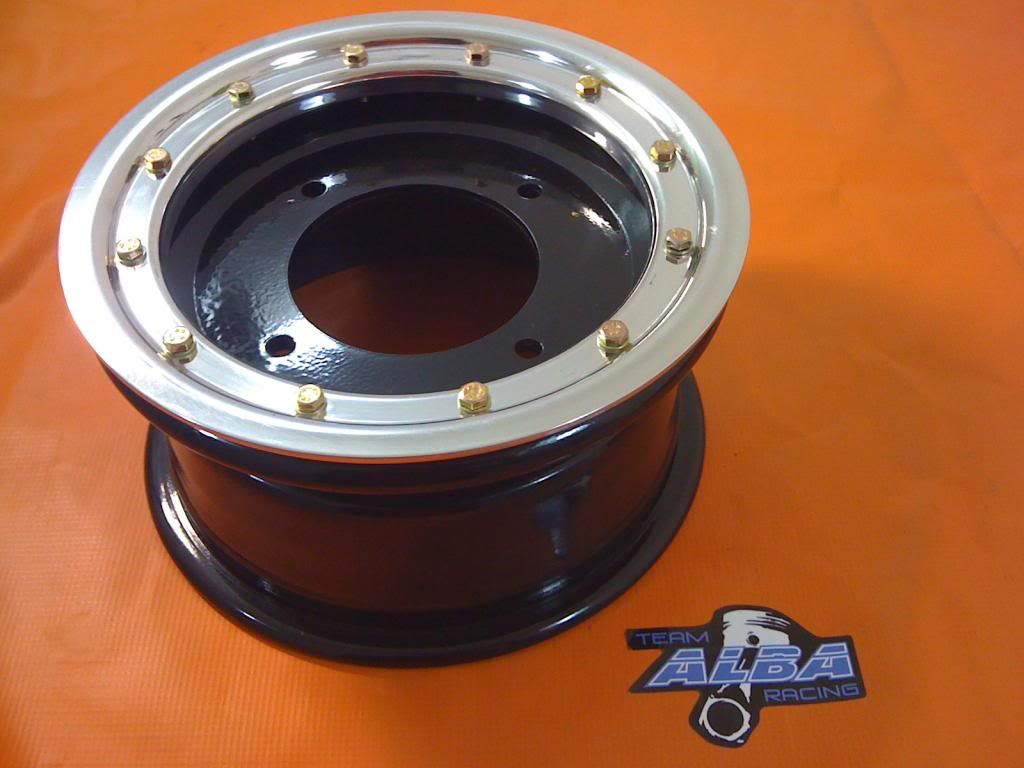 KFX 450 KFX 400 Front Wheels Beadlock 10x5 3+2 4/144 Alba Racing Polished eBay