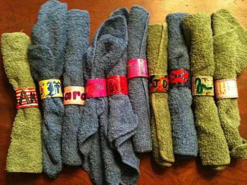 homemade napkin rings