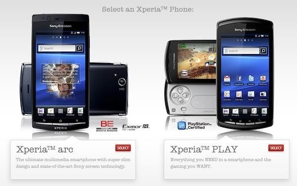 xperia play and arc