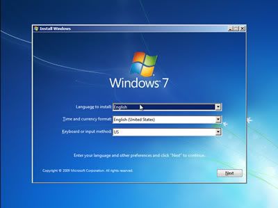 cara install windows 7