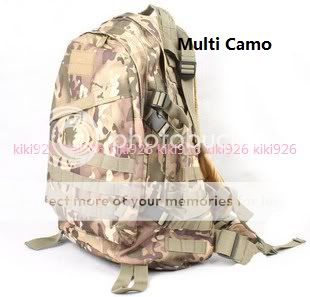 Day Molle Assault Backpack Bag   MULTI Camo  