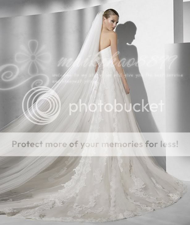 2012 New Pageant Perfect Chapel Lace Wedding Dress Bridal Ball Gown 