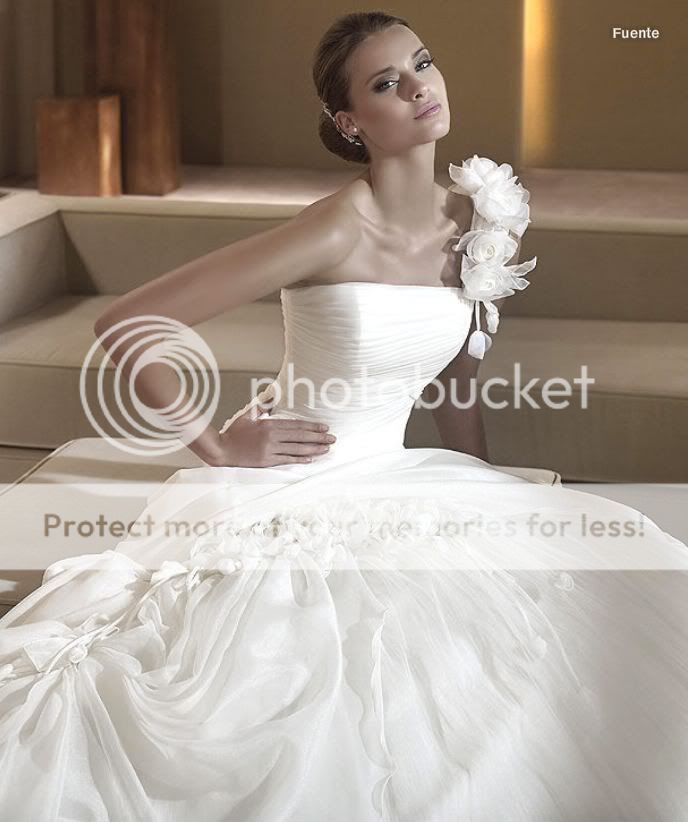 2012 New Noble Elegant Graceful One Shoulder Wedding Dress Bride Ball 