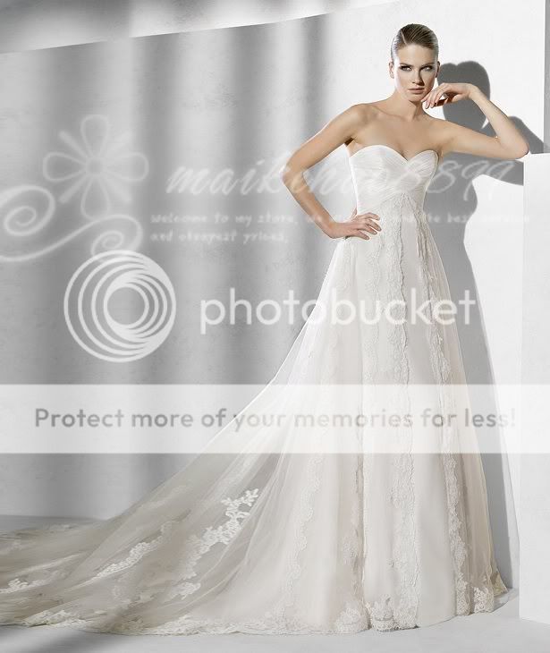 2012 New Pageant Perfect Chapel Lace Wedding Dress Bridal Ball Gown 