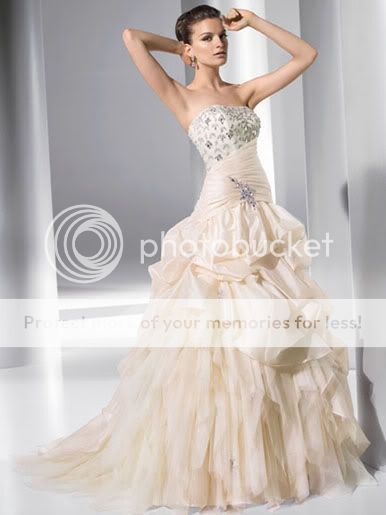   Shipping Beautiful Hot Custom Chapel Wedding Dress Bridal Gown Size