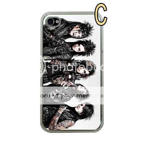 Black Veil Brides Andy Andrew Biersack Apple iPhone 4 4S Picture Case 