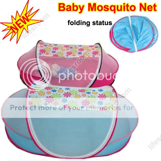 Folding Baby Kids Child Travel Bed Crib Canopy Mosquito Net Netting Tent Playpen