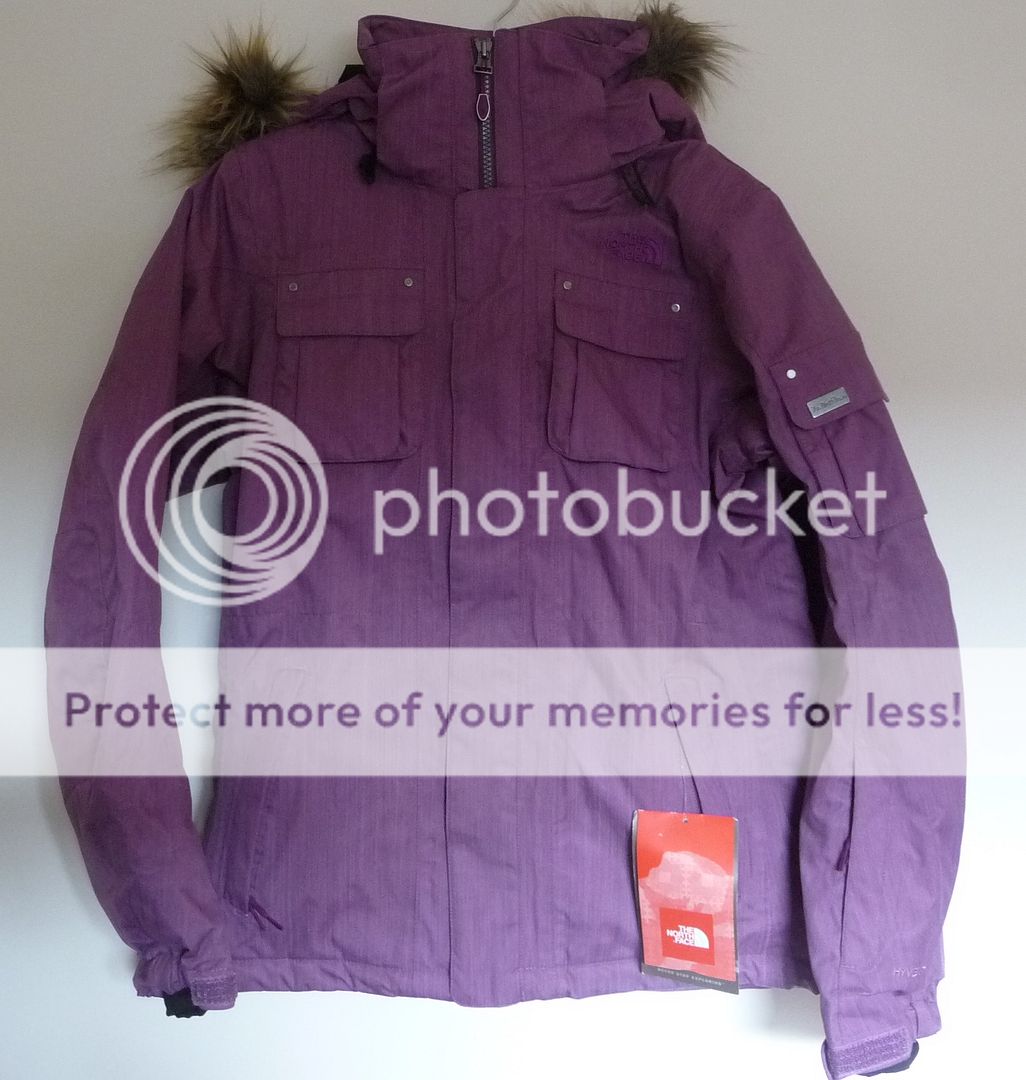 BNWT The North Face Womens BAKER DELUX Insulated Ski Jacket inc. Fur 