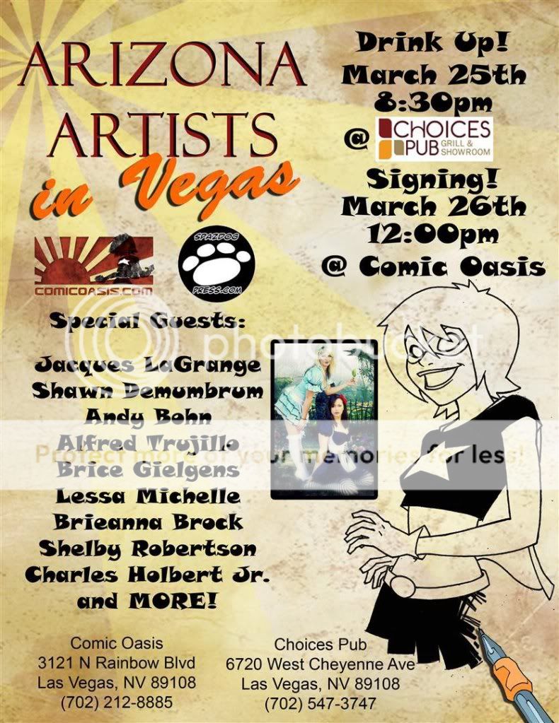 Comic Oasis Arizona Artist's in Vegas